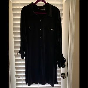 Susan Graver textured liquid knit tunic